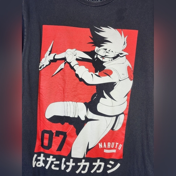 Naruto Shippuden Black Graphic T-Shirt, Size Large - Picture 2 of 13
